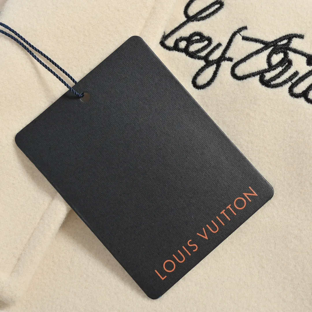 Louis Vuitton/Louis Vuitton 22Fw towel embroidered letter badge baseball jacket